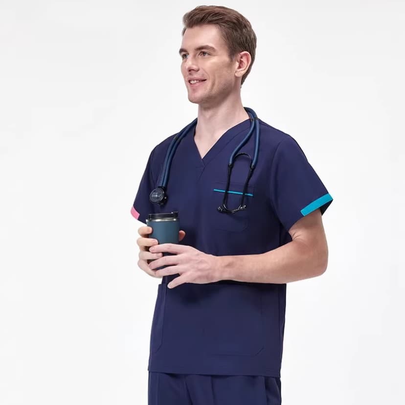 Hand washing clothes, hand brushing clothes, female stomatologist medical work clothes, male operating room, surgical clothes polyester cotton split suit