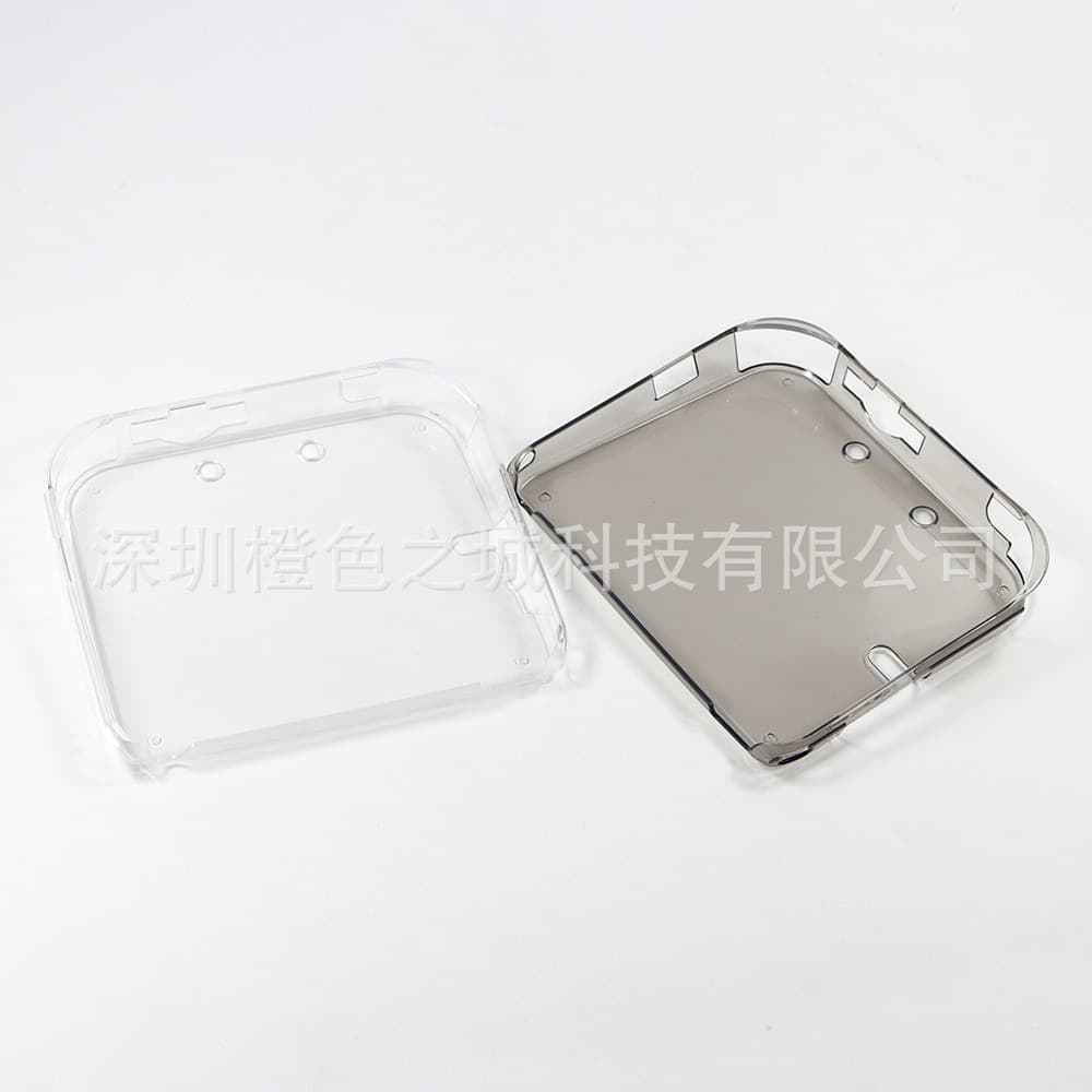 For 2DS Game Console TPU Wear-Resistant Protective Case 2DS TPU Game Console Protection Anti-Dirt Translucent Color Rubber Case