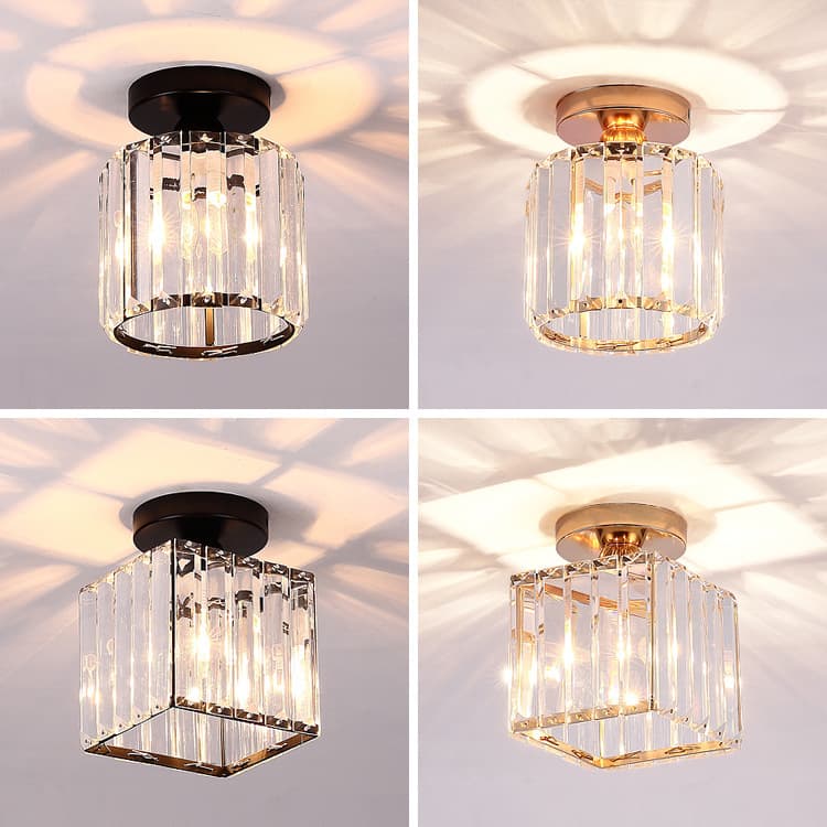 Cross-border hallway light, popular online crystal chandelier, entryway light, simple modern home creative LED foyer light