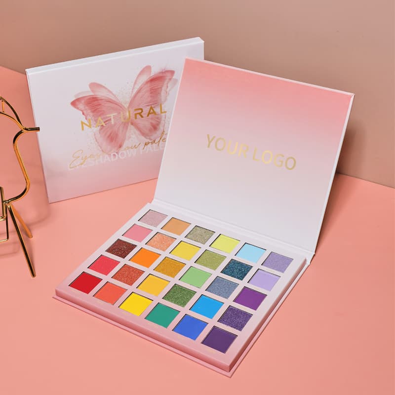 30-color eyeshadow palette, multi-purpose dopamine color eyeshadow, sequin matte pearlescent eyeshadow, foreign trade cosmetics factory