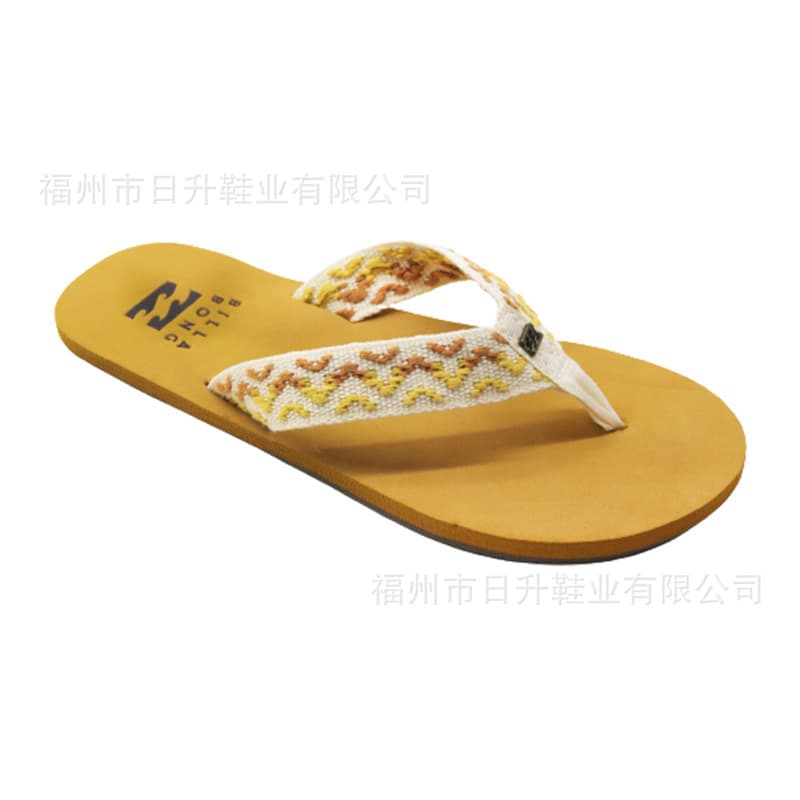 OEM Custom Women's Flip-flops Woven Strap Toe Post Flat Beach Sandals