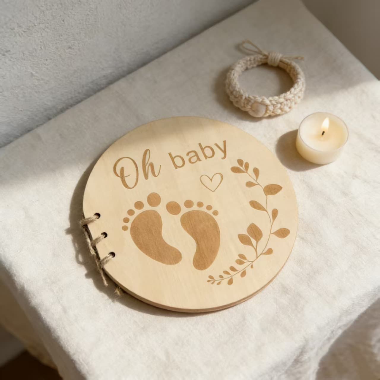 Cross-Border Hot-Selling Footprint Notebook Creative Baby Gift Guest Message Book Baptism Guestbook Photo Album Souvenir
