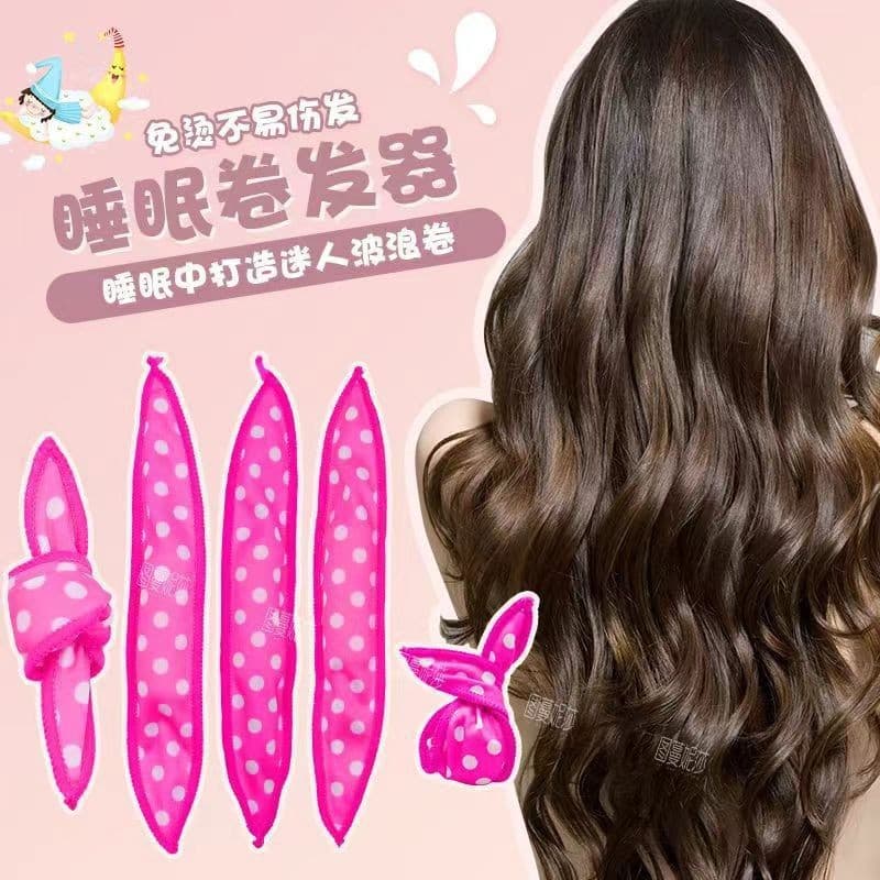 Polka Dot Hair Rollers for Curly Hair, Creative Sponge Dry Hair Sleep Curlers, Lazy Magic Hair Curler New Style