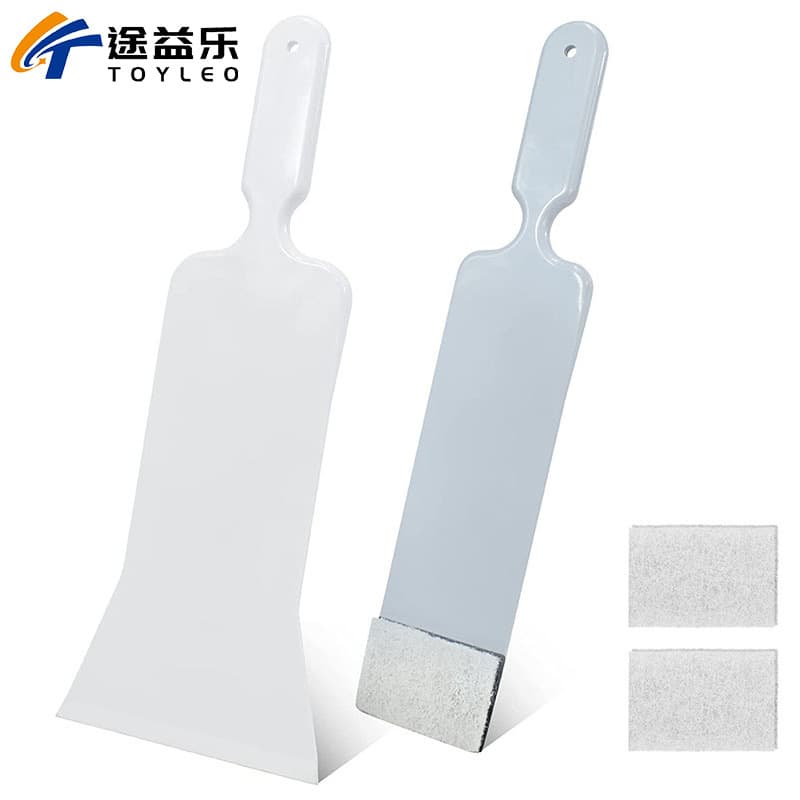 Car Film Tool Long Handle Plastic Squeegee for Auto Detailing, Water Scraper, Cleaning, Adhesive Removal, Non-Scratch to Paint