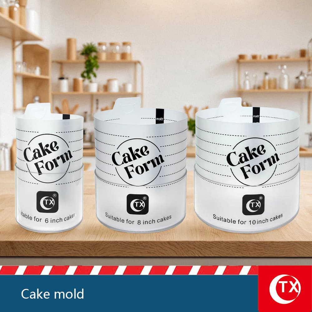 TXCake Form Cake Cream Smoothing Mold Cake Ring Easy Release Beginner Mousse Ring Baking Tool