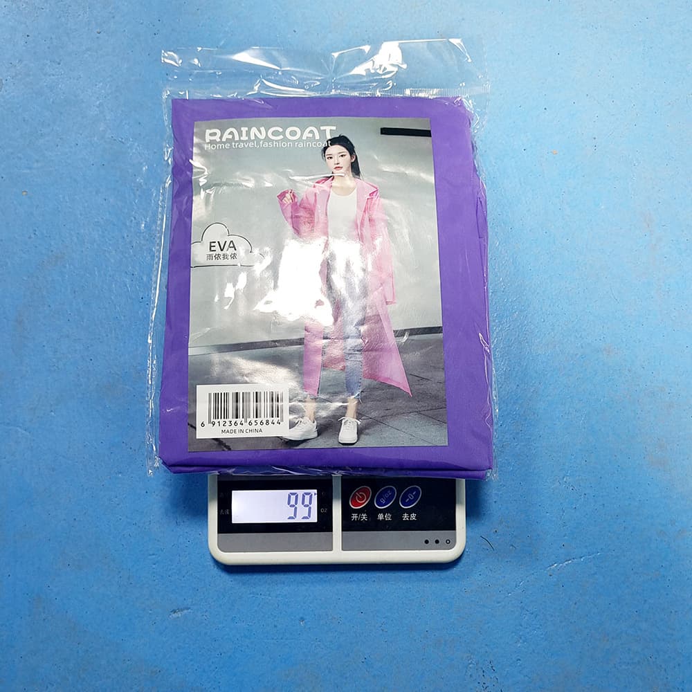 140g Disposable Rain Poncho for Adults, Long Style, Extra Wide and Large, Bulk for Scenic Areas, Frosted EVA Raincoat with Custom Logo Printing