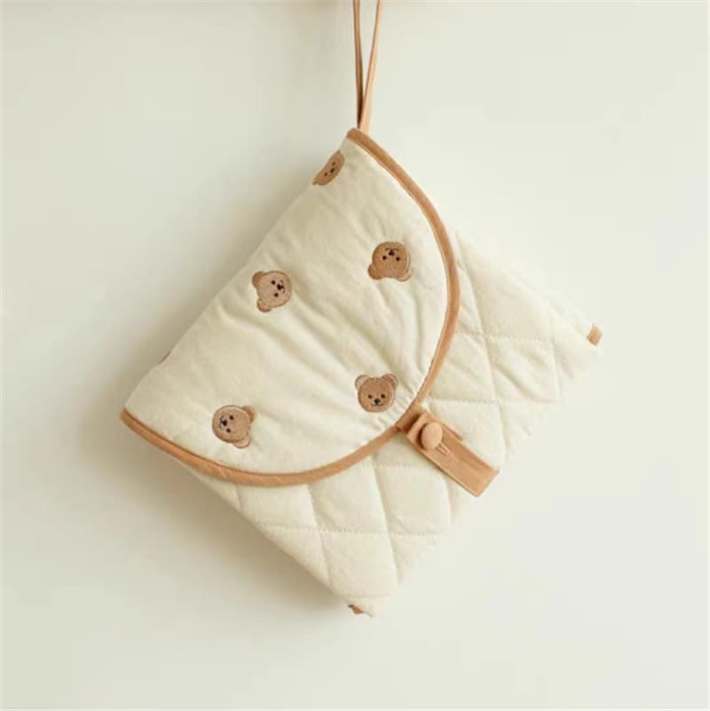 Korean Baby Portable Changing Pad Foldable Diaper Bag Multifunctional Baby Outing Diaper Changing Mat