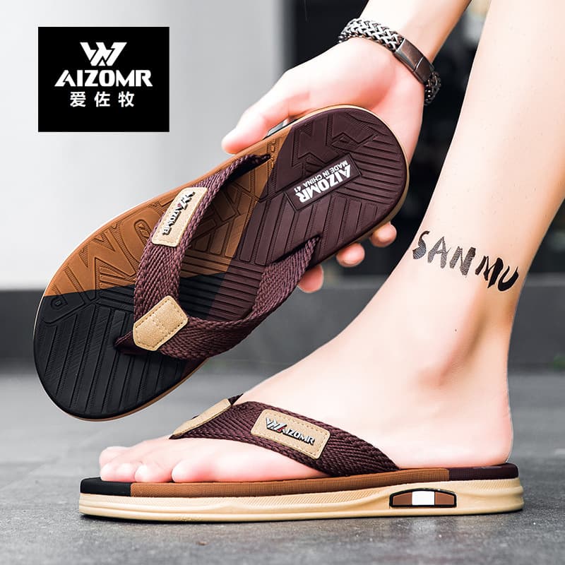 AIZOMR High-Quality Flip-Flops, Patented EVA Quick-Dry Anti-Slip, Supermarket Supply, Custom Logo Available for Bulk Orders