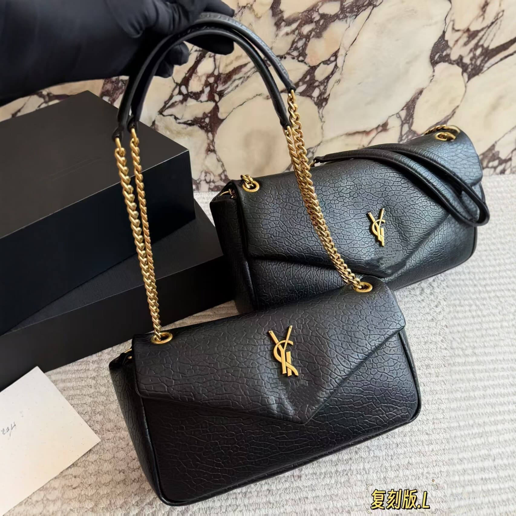 2026 New Style Chain Bag Women High-End Crocodile Texture Handheld Shoulder Crossbody Bag Versatile Fashion Bag