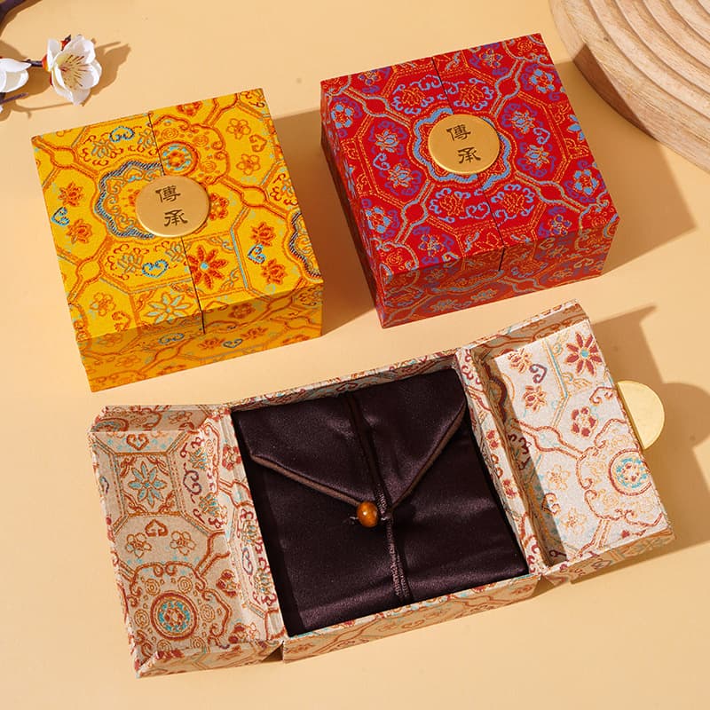 Ancient creative jewelry box, classical bracelet box, antique jade bracelet packaging box, jewelry storage gift box wholesale