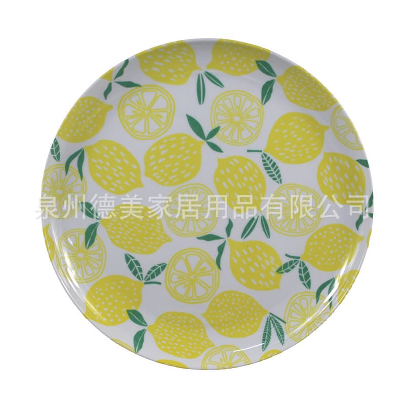 Directly supplied from the manufacturer, lemon pattern, MELAMINE disc, fruit plate, disc, melamine tableware