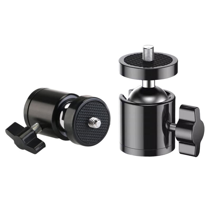 Universal Multi-functional Phone Live Streaming Fill Light Stand Accessory, 360° Rotatable 1/4 Single Hole Metal Ball Head