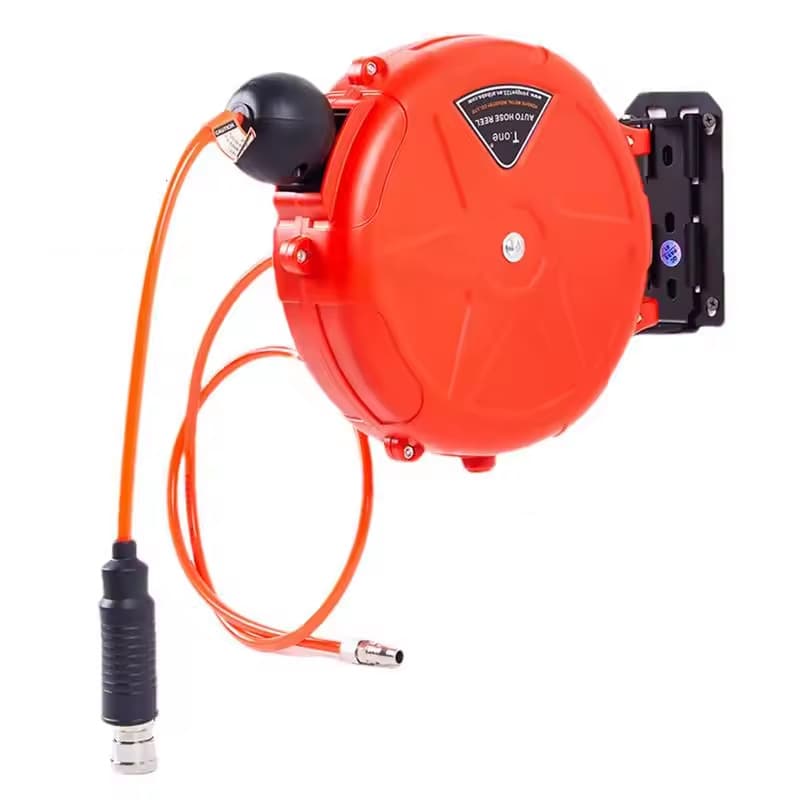 Automatic retractable hose reels, automatic cable drums, air drum hanging hose retrievers, 10-meter PU air hoses, and self-retracting.