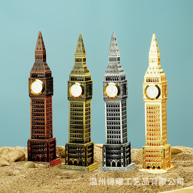 Cross-border Supply Big Ben Alloy Model, Home Study/Entryway UK Travel Souvenir Creative Ornament Wholesale