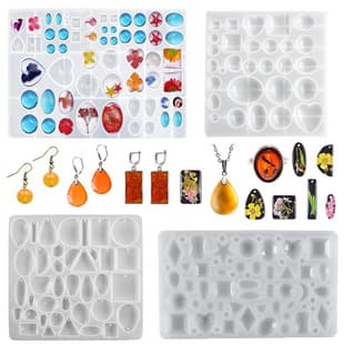 Time Gem Patch Pendant Resin Silicone Mold Epoxy DIY Irregular Diamond Jewelry Earrings Keychain