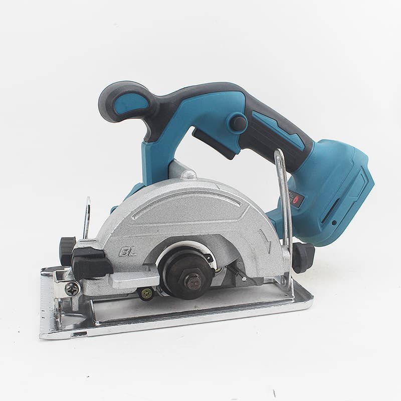 Brushless 5-inch High-Power Stone and Wood Dual-Use Electric Circular Saw, Industrial Cordless Handheld Multi-Function Cutter with Bevel Cutting