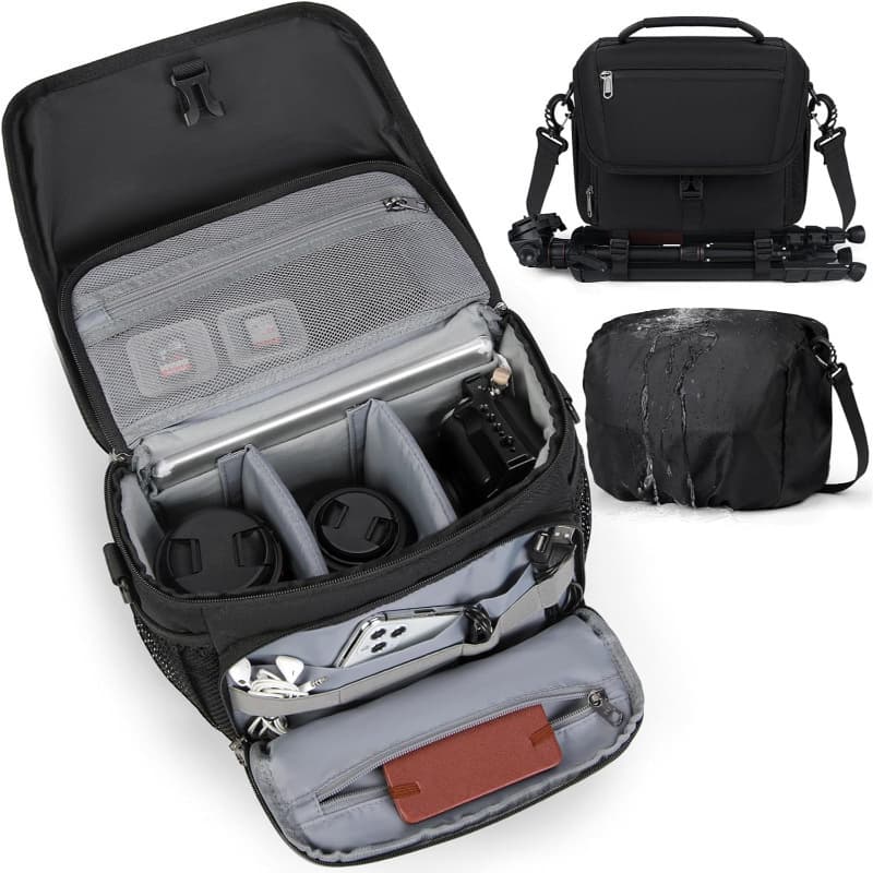 New camera bag mirrorless photography bag shoulder SLR storage bag Fuji Canon Sony digital men and women waterproof