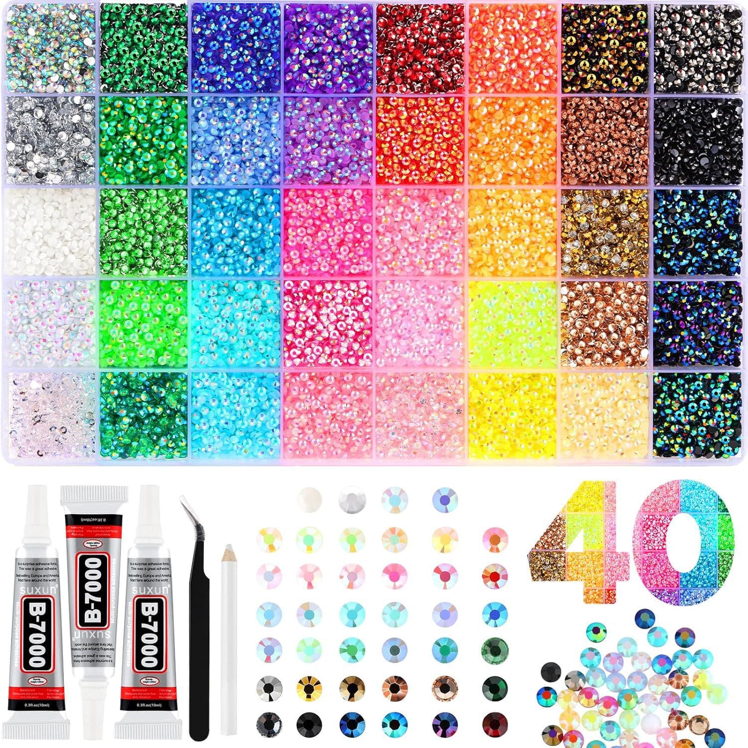 Cross-Border Hot-Selling 3mm Mixed Color AB Resin Flat-Back Rhinestones Jelly Rhinestones DIY Clothing Nail Art Rhinestones Phone Rhinestones