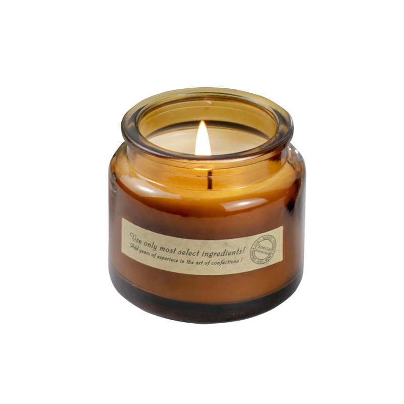 Cross-Border Custom Scented Candle Glass Candle Jar Wood Cork Lid Glass Jar Romantic Festival Gift