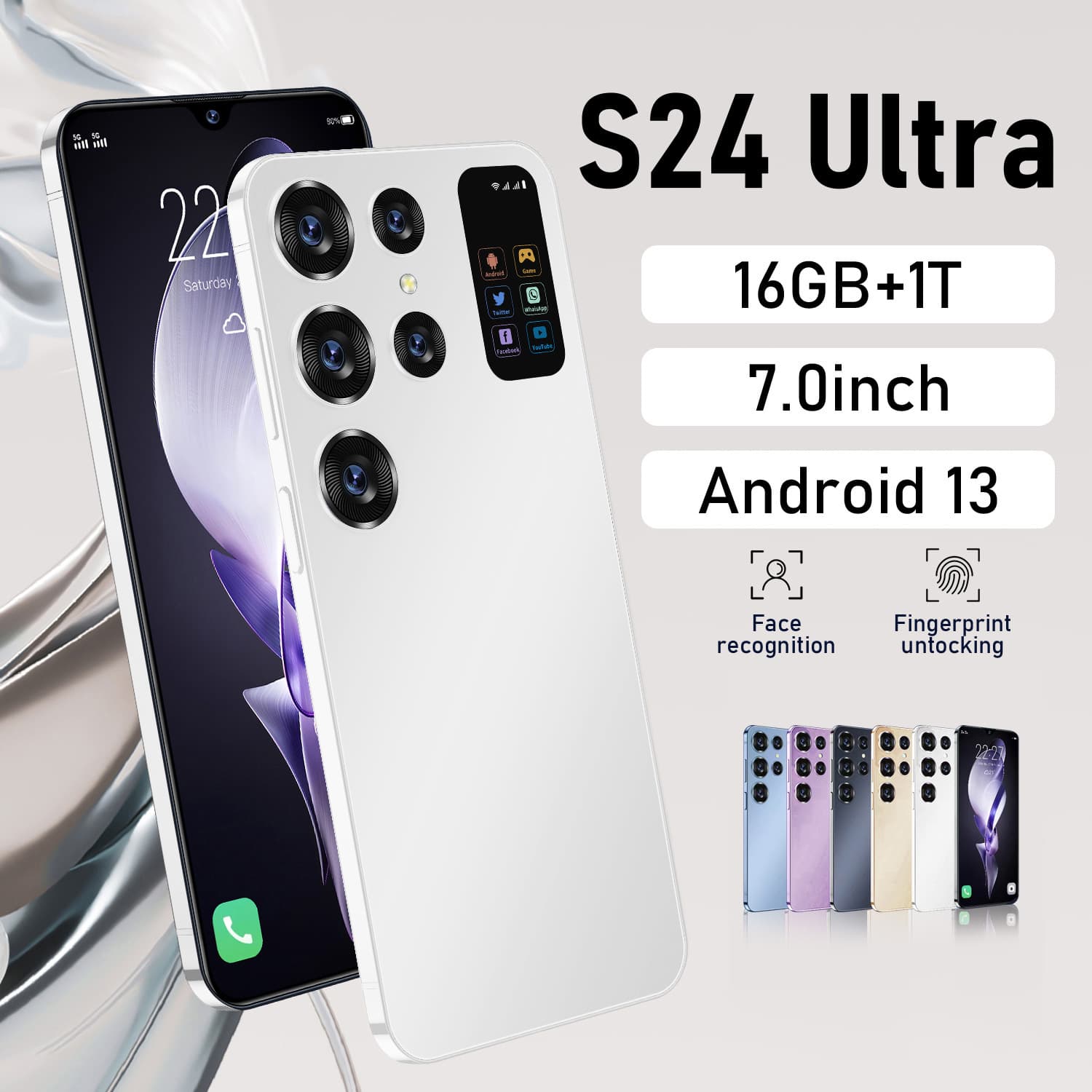 S24 Ultra Cross-border Exclusive Hot-selling In Stock 3G Android Smartphone 6.8-inch 1+16 Foreign Trade Factory Dropshipping