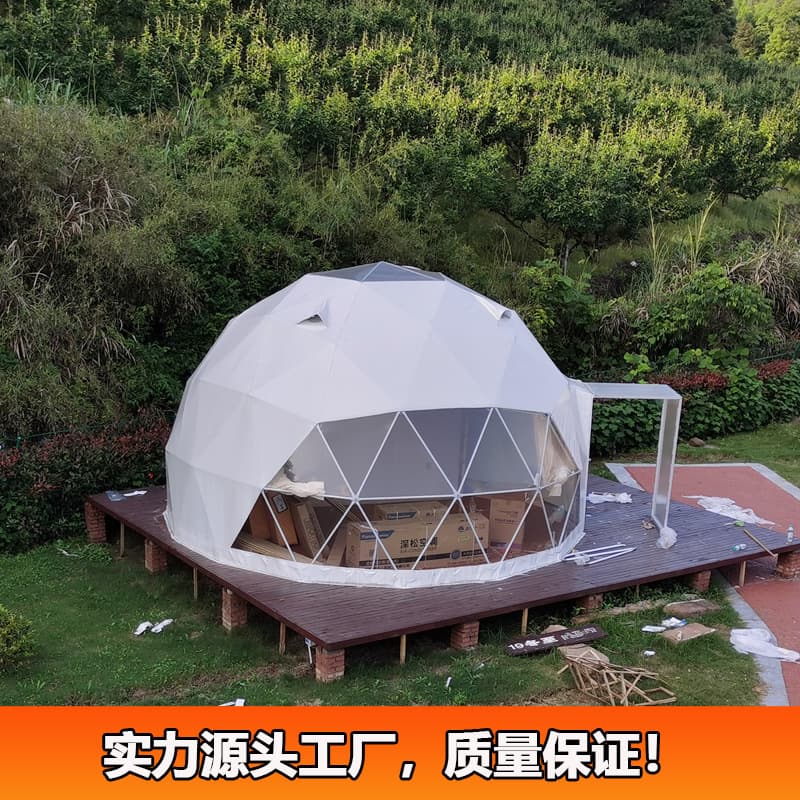 Dome tent factory B&B spherical tent hotel 6-meter diameter warm spherical tent wind-resistant and easy to install