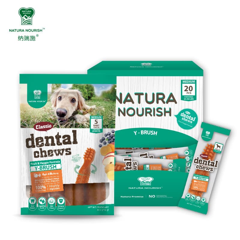 Naruishi Pet Dog Dental Chews Teeth Cleaning Stick for Puppy Bad Breath Removal Teddy Corgi Small Medium Large Dog Toothbrush