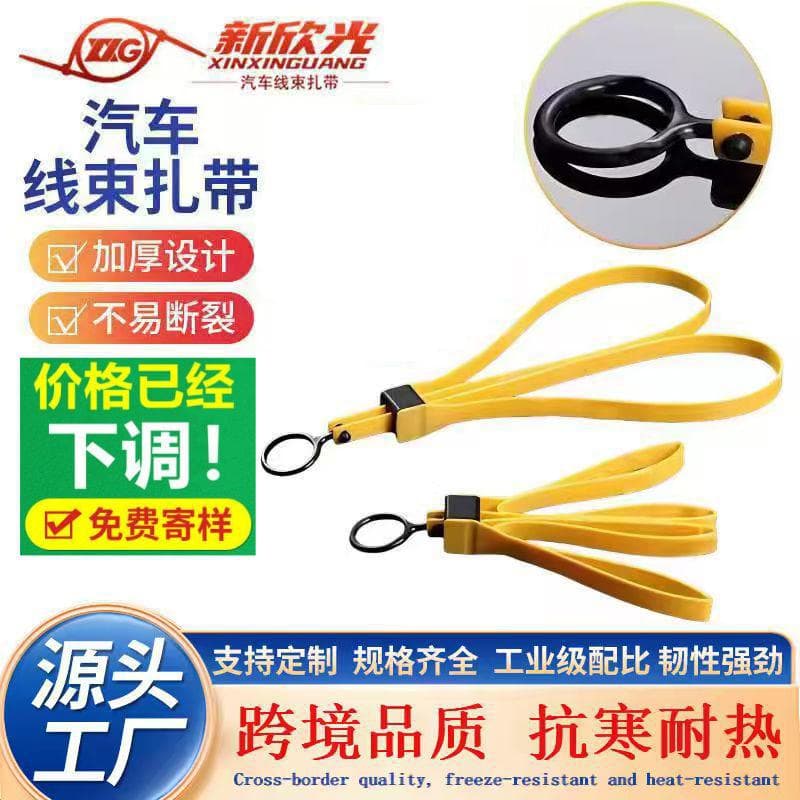 Factory direct supply of load-bearing 120 kg grade cross-border thickened double buckle pull ring plastic tactical restraint ties, seal ASP