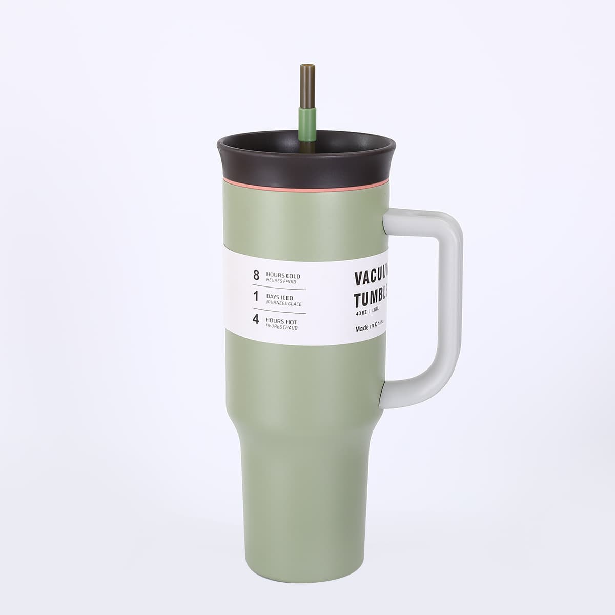 40oz Tumbler with Handle, 1st/2nd Generation, Insulated Stainless Steel Water Cup, Cold/Hot Retention, Large Capacity Sports Bottle, Portable