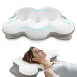 Memory Foam Contour Pillow Patent Cross-Border Best-Selling Comfort Pillow Ideal for Side and Back Sleepers with Removable Cover