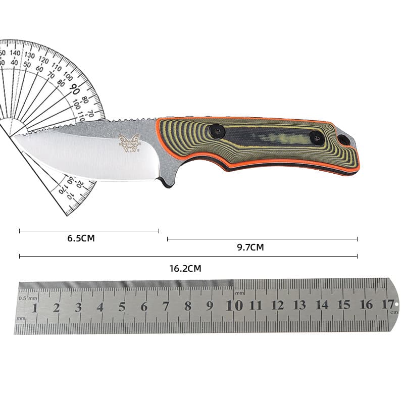 Outdoor Fixed Blade Knife 5CR Outdoor Multi-Function Hiking Mini Knife G10 Handle K-Sheath Yangjiang Knife Tool Outdoor Fixed Blade