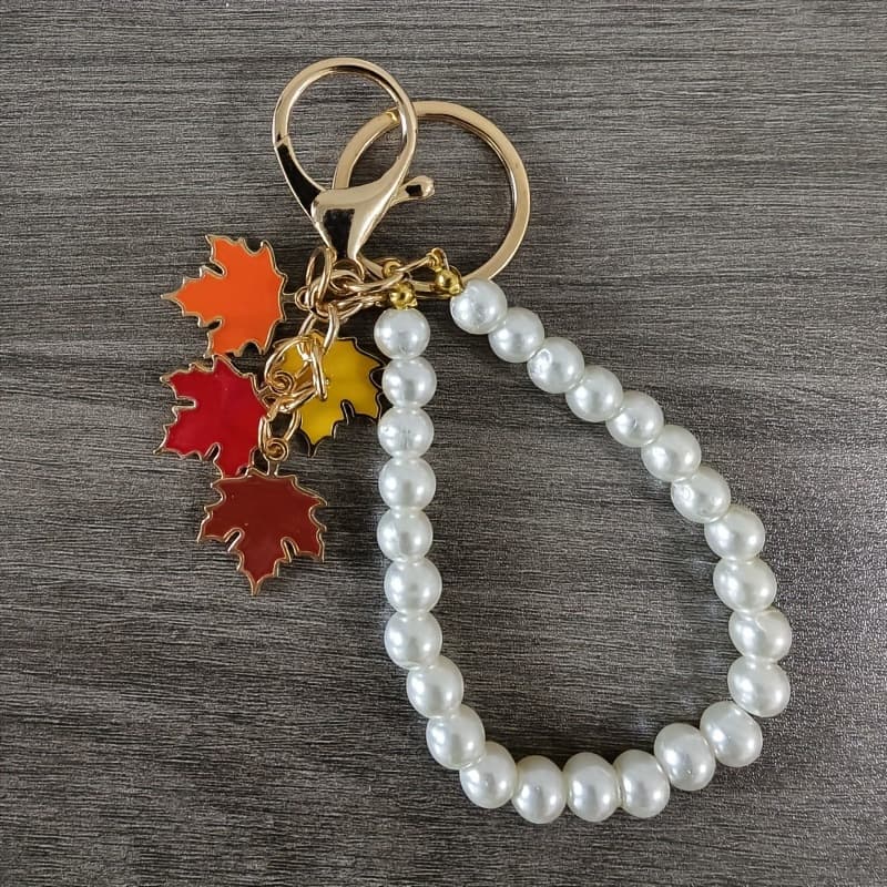Korean and Japanese Resin Maple Leaf Case for AirPods 3, Pro 2, and 1st/2nd Generation Wireless Bluetooth Earphones with Keychain