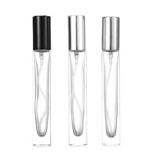 Transparent Slim Tall 10ML Perfume Refill Bottle Glass Spray Empty Bottle High-End Exquisite Sample Bottle Refill Tool