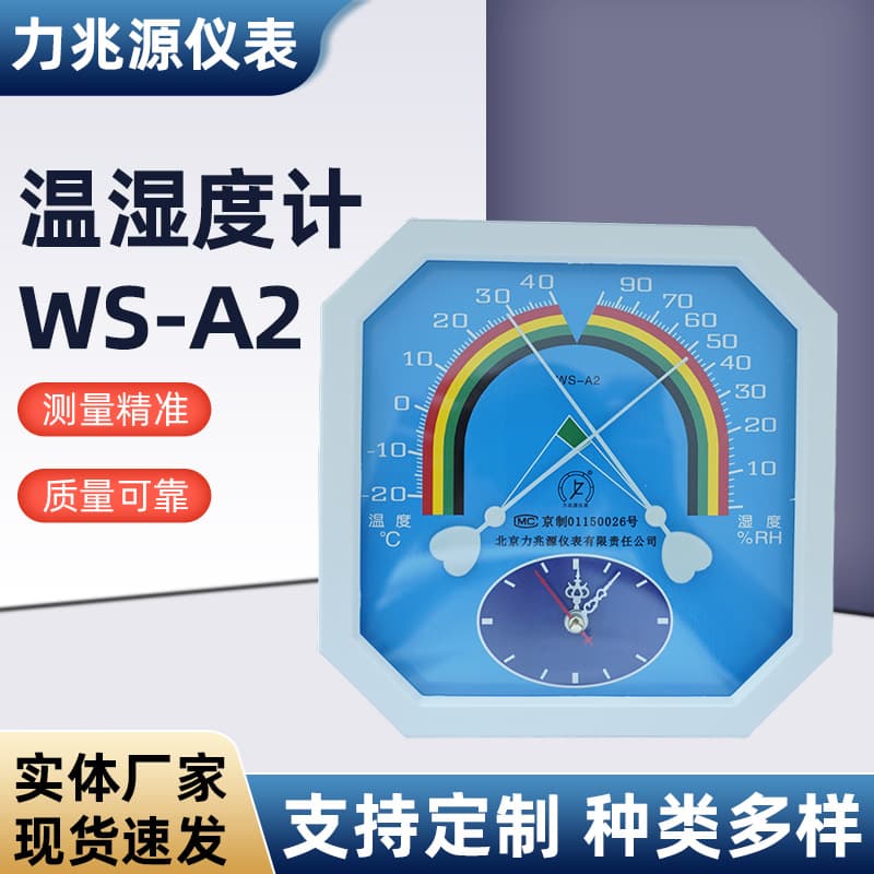 WS-A2 Household Wall-Mounted Thermometer and Hygrometer Pharmacy Drugstore Analog Wet/Dry Dual-Use Humidity Meter Factory Wholesale