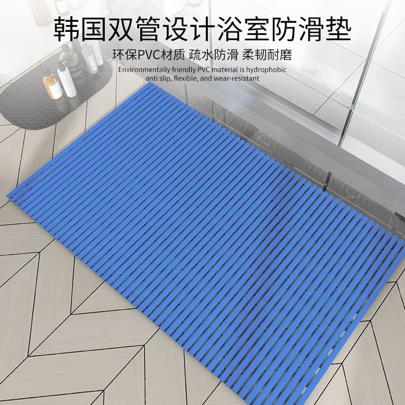 Amazon Bathroom Entrance Non-Slip Mat, Bathroom Sauna Room Foot Mat, Bathtub Pvc Floor Mat, Japanese and Korean Special Foot Mat