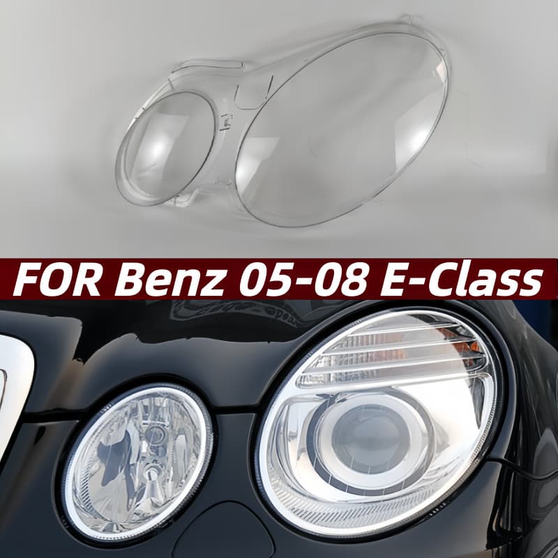 Suitable for 05 06 07 08 Mercedes-Benz E-Class W211 Headlight Mask Lamp Surface Shell Cover Transparent Headlight Cover
