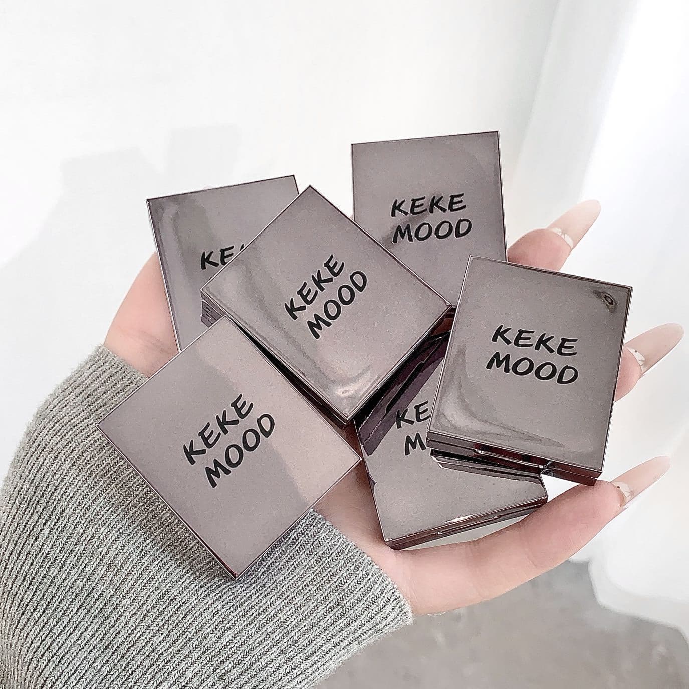 KEKEMOOD Floating Star Diamond Single Color Eyeshadow Pure Desire Eye Makeup Smoky Earth Color Pearlescent Affordable Eyeshadow