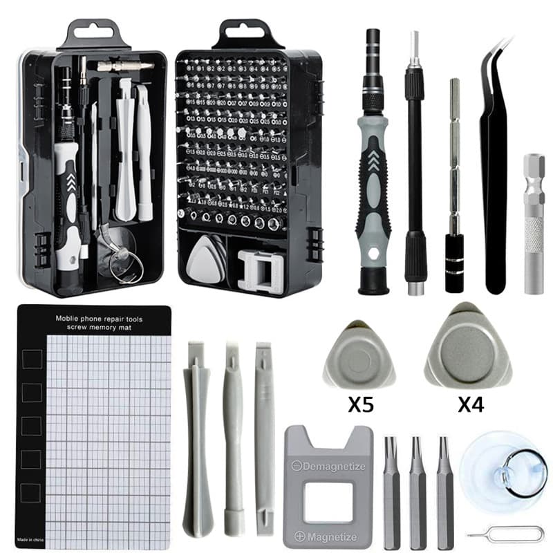 Cross-Border Best-Selling 115-in-1 Screwdriver Set Bit Set Tool Multifunctional Precision Screwdriver