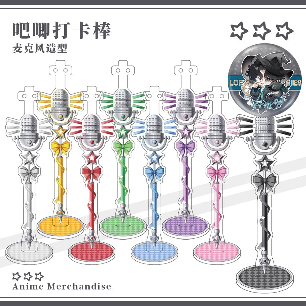 [Snail Meow] Original Fan-Made Badges, Microphone Badges, Check-in Sticks, Grain Sticks, Acrylic Grain Aesthetic Storage