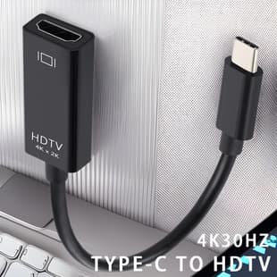 USB-C to HDMI Adapter 4K High-Definition Converter Cable Type-C to HDMI for Phone and Computer Large Screen Connection