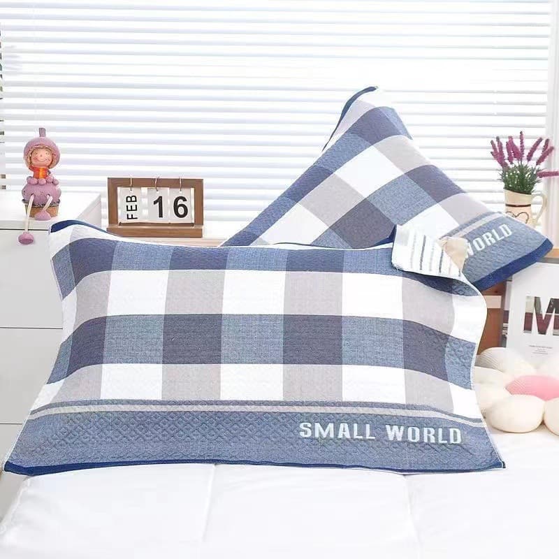 Three-layer gauze pillow towel 52*78 pure cotton thickened for all seasons, wholesale for students, adults, men, women, couples.