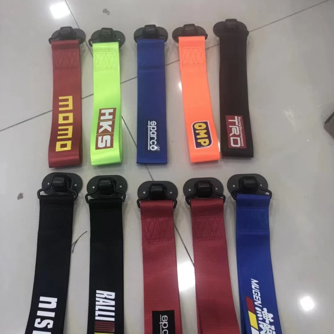 Car modified personalized tow strap car decorative tow rope tow rope front and rear bumper tow strap