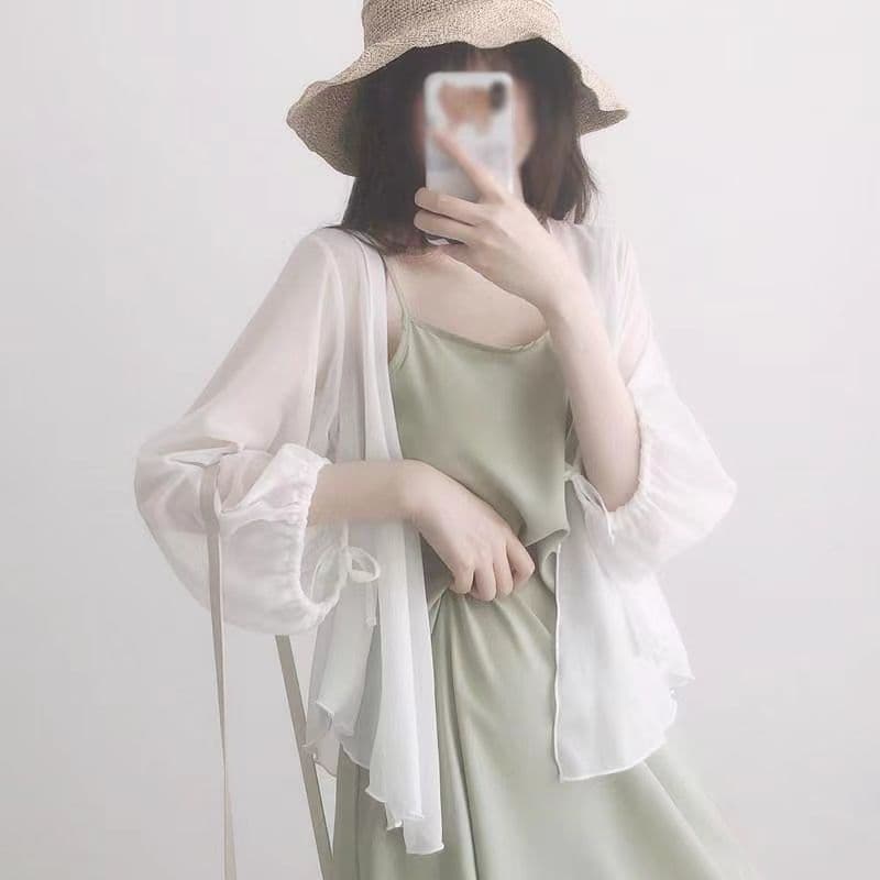 Solid Color Sun Protection Jacket for Women Long Sleeve Summer New Thin Trendy Sunscreen Jacket Versatile Design Sense Cardigan