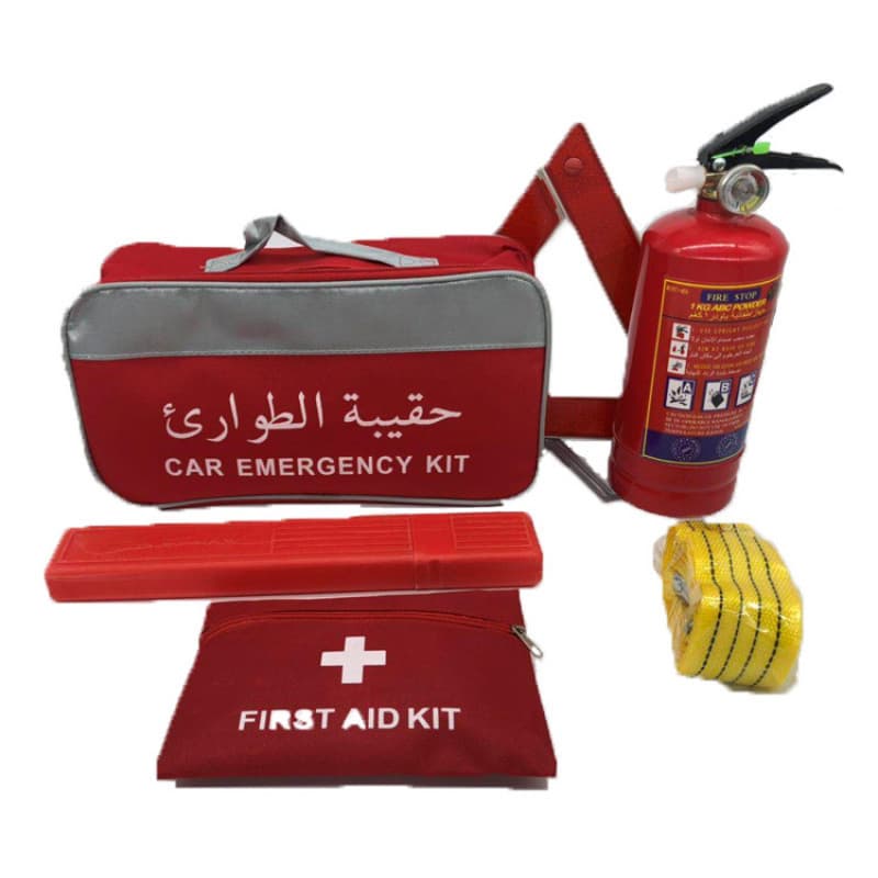 Car Emergency Tool Kit Car Emergency Kit Set Foreign Trade English Fire Extinguisher Multi-Functional First Aid Kit