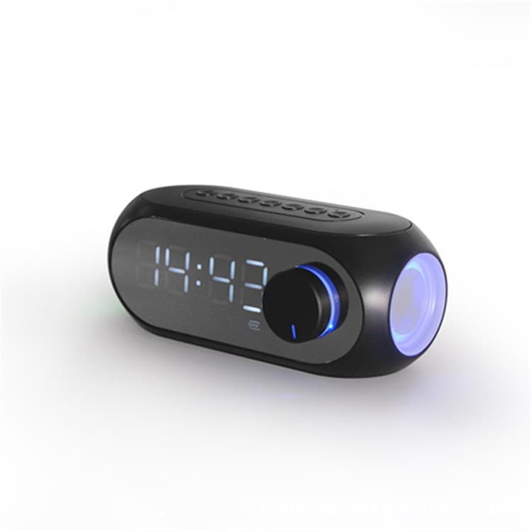 Hot-Selling Mirror Alarm Clock with Temperature Display, Wireless Bluetooth Speaker, FM Radio, Knob Control, 5W Speaker Mini Speaker