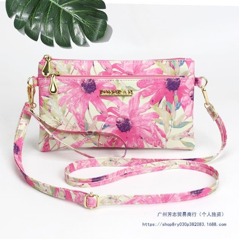 Bags for women, new versatile crossbody bag, Korean style fashionable shoulder bag, mobile phone bag, clutch bag, shoulder bag, printed coin purse