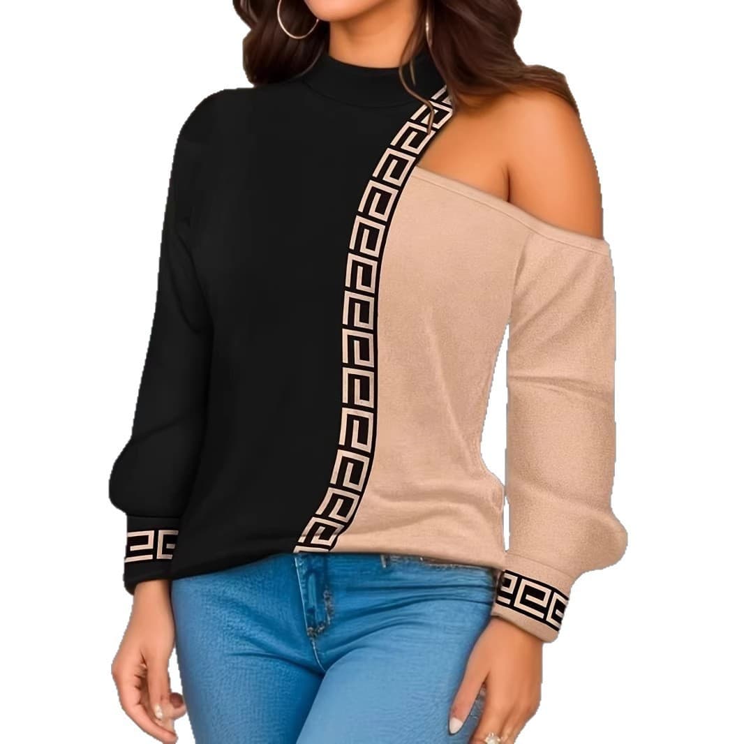 European and American Cross-Border Elegant T-Shirt Direct Supply for Temu/Shri/Tk Amazon AliExpress XZFB0088