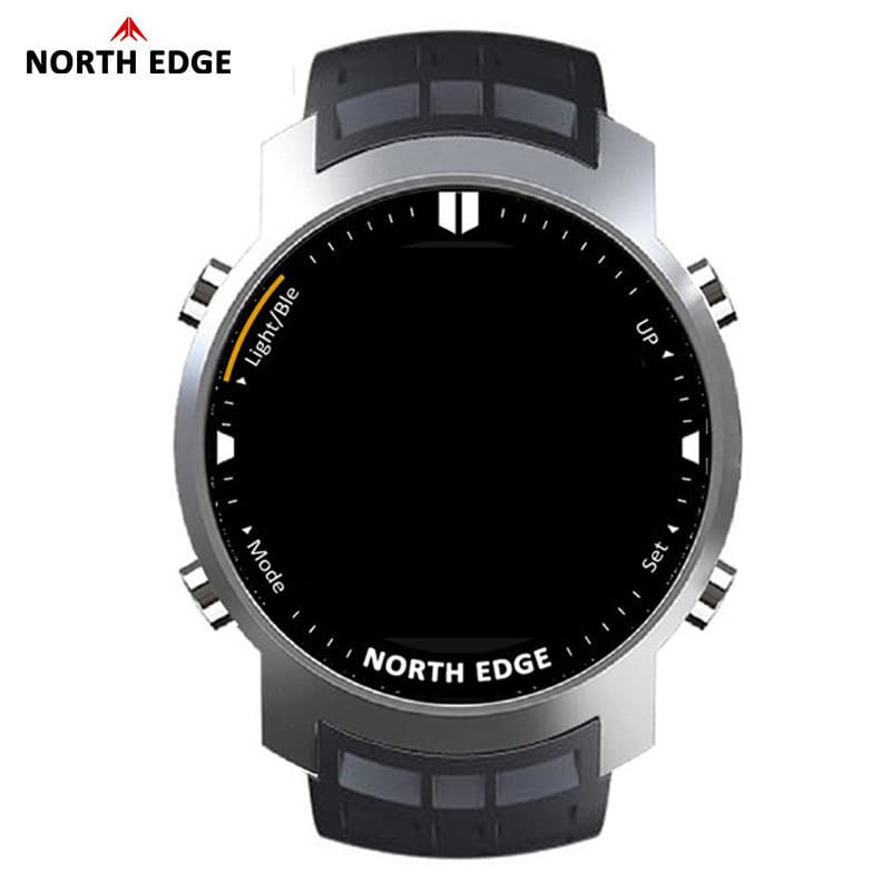 Smart Sport Metal Watch Heart Rate Waterproof Swimming Bluetooth Calorie Consumption Tactical Watch Silicone Strap Men's Watch