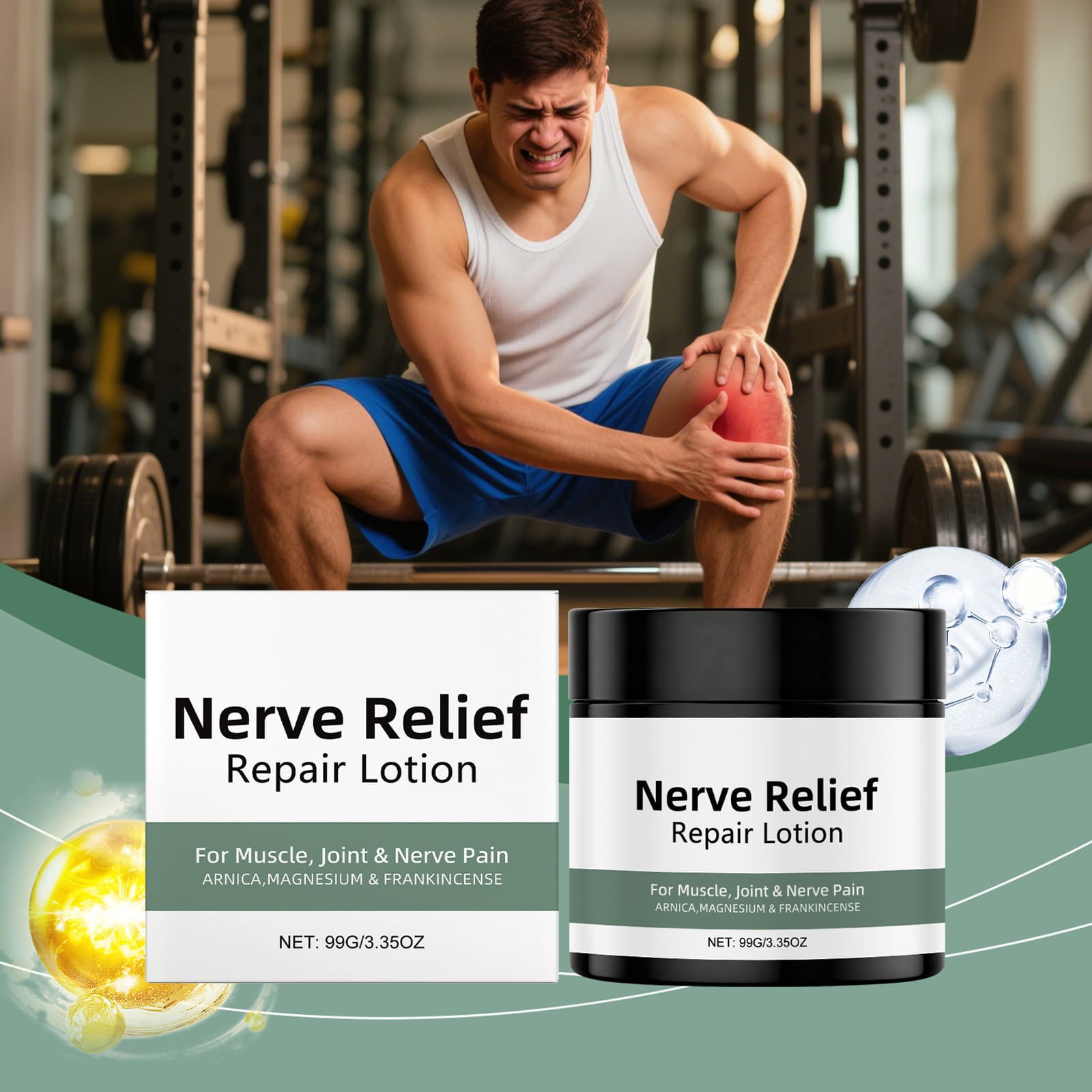 Joint Care Cream Gentle Care for Wrist, Knee, and Ankle Joint Skin Daily Topical Massage Cream