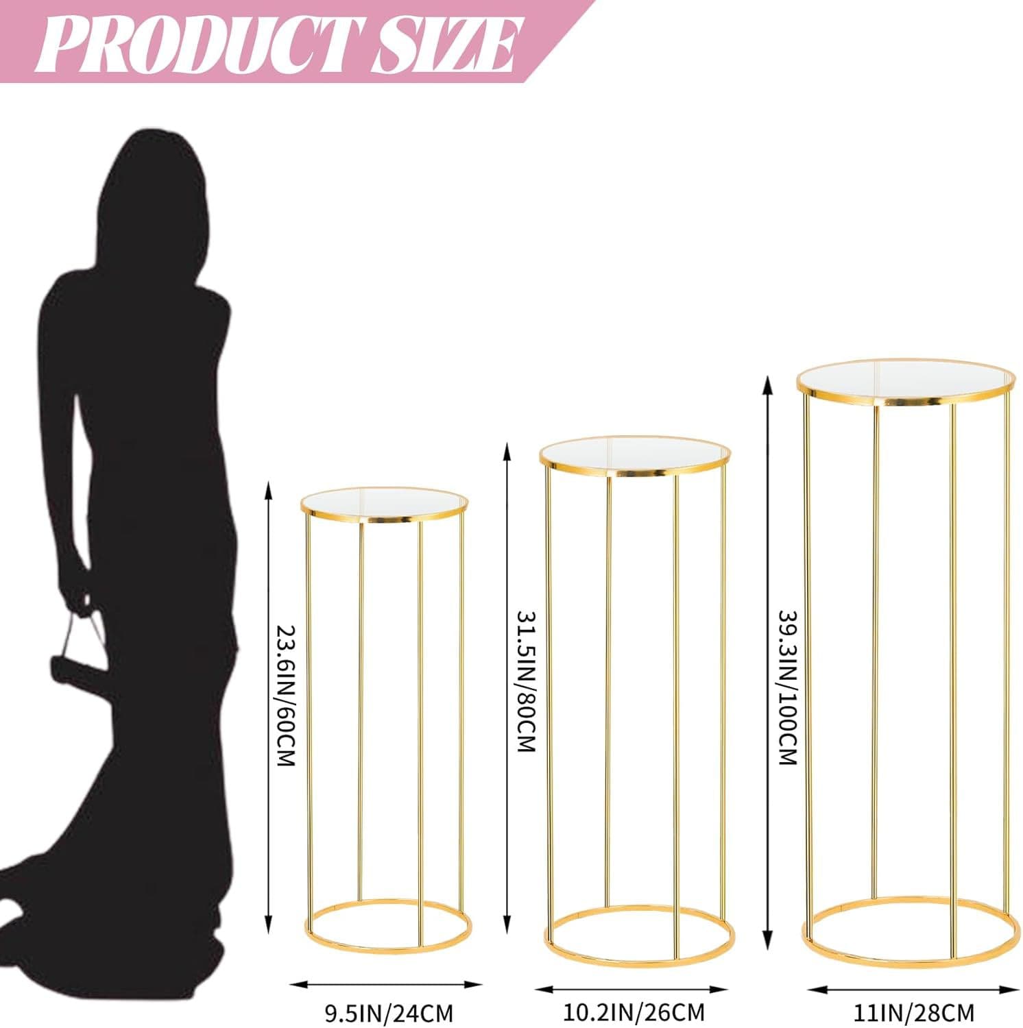 Flower stand electroplating art square frame decoration road wedding ornaments layout golden cross-border iron wedding props shelf