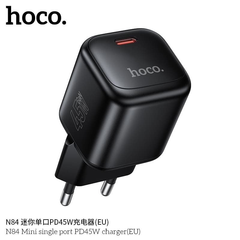 HOCO/hoco N84 mini single port PD45W charger single head/set (European regulations)